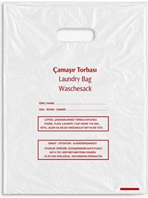 Orvessa Tek Kullanımlık Çamaşır Torbası, 40X50 Cm, 100’LÜ Paket Çamaşır Sepeti