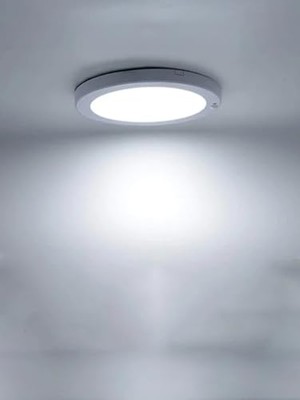 Aesco 20W Gece Gündüz Sensörlü Sıva Üstü Tavan Armatür Cata Bologna Slim Kasa Panel LED Armatür 2100 Lm (Beyaz Işık)          [enerji Sınıfı F]