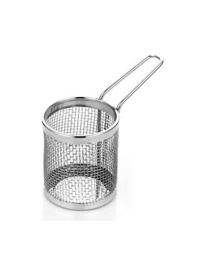 Orvessa Paslanmaz Mini Fritöz Sepeti, 9x8 cm Boyutlarında