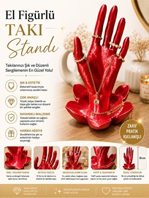 Orvessa El Figürlü Takı ve Aksesuar Standı Makyaj & Takı Organizeri