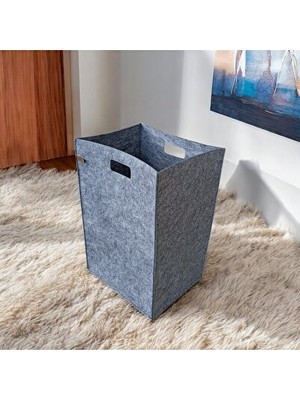 Orvessa 3mm Keçe Çok Amaçlı Saklama ve Oyuncak Sepeti - 60X36X36 cm Çamaşır Sepeti