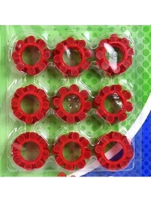 Aesco Raytoys Oyuncak 1728 Atışlık Shot 8 Li Kapsül Oyuncak Tabanca Kapsülü Yedek Kapsül 8 Li Tabanca Kapsülü Yüksek Sesli Kırmızı