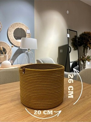 Orvessa Mini Çok Amaçlı Saksılık ve Organizer Sepeti - 20X26 cm