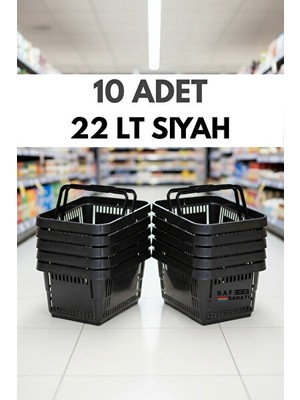 Orvessa Profesyonel Market Sepeti, 22 Litre, Sağlam ve Hafif Plastik Tasarım