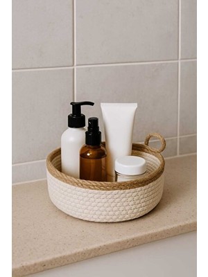 Vaelmont Dekoratif Çok Amaçlı Banyo ve Mutfak Düzenleyici Sepet 20X6 cm