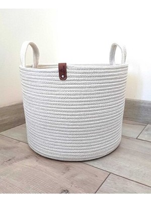 Orvessa Çok Amaçlı Hasır Sepet, Banyo ve Dekoratif Kullanım Için Uygun 26X20CM