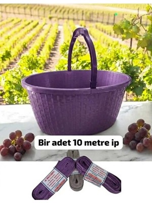 Orvessa Balkon ve Bakkal Için Plastik Meyve Sepeti - 40 cm Genişlikte