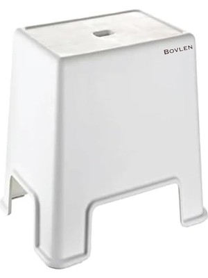 Aesco Büyük Boy Kaymaz Banyo Taburesi - 150 kg Taşıma Kapasiteli Kaydırmaz Banyo Taburesi - Çocuk Taburesi - Basamak Tabure - 1. Sınıf Sert Plastik 45 x 40 x 24 cm (Büyük Boy)