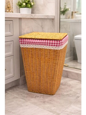 Orvessa Rattan Çamaşır Sepeti - Doğal ve Hafif Saklama Çözümü