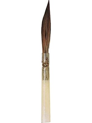 Aesco Kazan Sincap Kılı Yan Kesik Kılıç Çini Seramik Porselen Kestirme Fırçası Seri 604 No:6