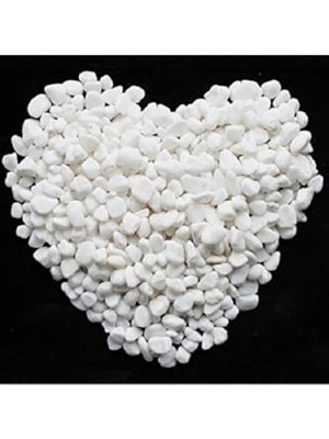Aesco Beyaz Dolomit Taş 10 kg 1-2 cm Dere Çakıl Taşı Bahçe Süs Taşı Saksı Teraryum Taşı Akvaryum 23NO.M