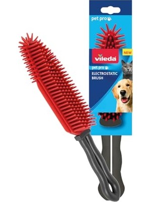 Aesco Vileda Pet Pro Elektrostatik Tüy Toplayıcı Fırça, Dar Alanlar Için Ideal, Yıkanabilir, Uzun Ömürlü