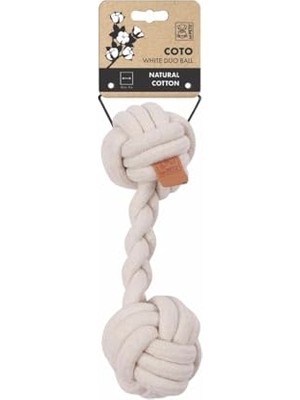 Aesco Coto White Duo Ball 28CM Örgü Oyuncak