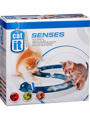 Aesco Design Senses Oyun Rayı, Play Circuit, Top Dahil, Kediler Için, 1 Adet (1'li Paket)