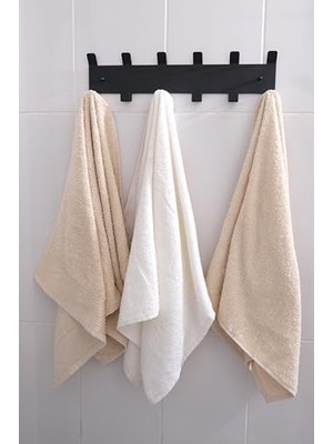 Aesco Metal Siyah Amerikan Kapı Arkası Yapışkanlı Askılık Banyo Askılık ve Duvar Askısı MT84S