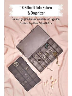 Orvessa Bölmeli Çok Amaçlı Takı ve Makyaj Kutusu Makyaj & Takı Organizeri