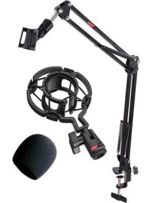 Aesco Lastvoice NB39X Mikrofon Standı + Shock Mount + Sünger Seti