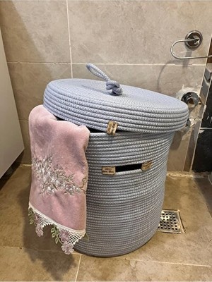 Orvessa Banyo Için Dayanıklı Çamaşır Sepeti, Düzenli Saklama Sağlar