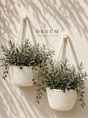 Orvessa Mini Çiçek Organizer Sepetleri - Dekoratif ve Fonksiyonel Tasarım 10X12 cm