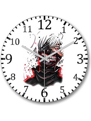 Orvessa Gerçek Cam Bombeli Anime Temalı Duvar Saati, Modern Tasarım