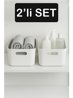 Orvessa Çekmece ve Dolap Için Çok Amaçlı 3,5 Lt Düzenleyici Sepetler 2 Adet