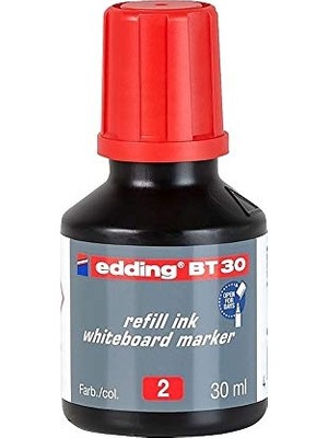 Aesco Edding BT30 Beyaz Tahta Kalemi Mürekkebi 30ML - 360XL Için Kırmızı