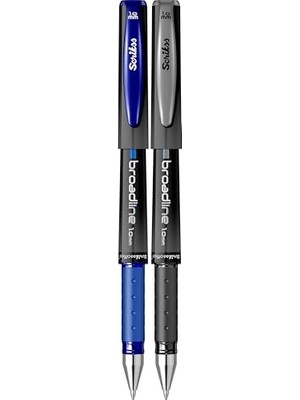 Aesco Scrıkss Offıce Broadlıne 1.0 mm Jel Kalem Siyah & Mavi 2'li Blister