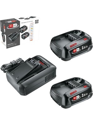 Aesco Bosch Başlangıç Seti 18V (2x2.5 Ah + Al 18V-44)