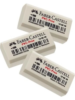 Aesco Faber Silgi (7086/48) Küçük Beyaz Silgi 3lü Paket