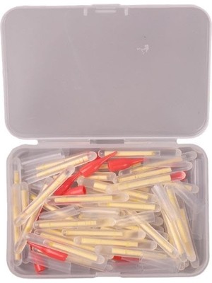Aesco 50 Adet Kutulu Extra Aparatlı Fosfor Fitili - 39X4,5MM Xxl Boy - Glow Sticks - Yem Içi, Olta Ucu, Şamanda