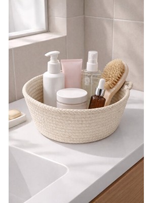 Orvessa Dekoratif Çok Amaçlı Sepet, 22X9 cm Boyutlarında