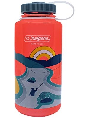 Aesco Üniseks – Yetişkin Geniş Ağızlı Şişe, Retro Pomegranat, 1 L