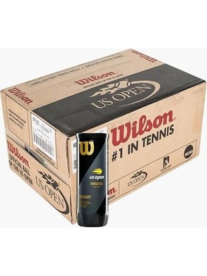 Aesco Wilson 24 Kutu Wilson Us Open Tenis Topu Vakum Ambalajda 1 Box (Koli) WRT106200 (Sarı)
