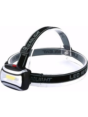 Aesco 500 Lümen Pilli LED Kafa Feneri – Şarjlı ve Ayarlanabilir Baş Bandı, Güçlü Cob LED Kafa Lambası, Eller Ser Kullanım, Kamp, Balıkçılık, Avcılık, Yürüyüş, Tar Vb Aktiviteler Kafa Işığı          [ A+++]