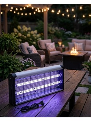 Elivora Ev Balkon Mutfak Için Elektrikli Sinek Savar 10W Uv Işıklı Lamba