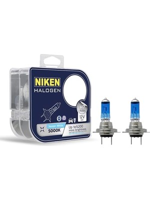 Aesco 12V H7 55W Beyaz Işık Ampul 5000K (2 Adet)