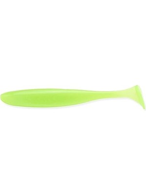 Aesco Easy Shiner 4.5" #026S Clear Chartreuse Glow Silikon Yem