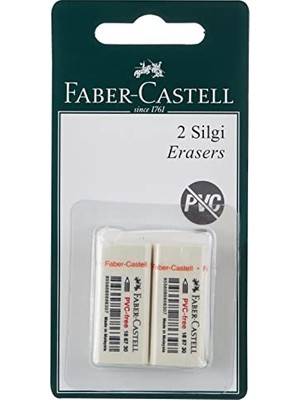 Aesco Faber-Castell 2 Plastik Silgi 7086/30 (Beyaz)