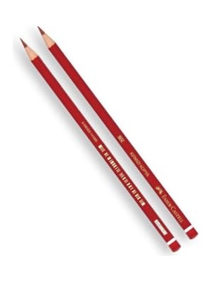 Aesco Faber-Castell 12'li Kırmızı Kopya Kalemi, Yüksek Kaliteli Mine, Kırılmaya Dayanıklı Uç, Sürdürülebilir Gövde