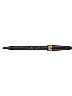 Aesco Sing Pen Brush Ince Uçlu Fırça Kalem Turuncu