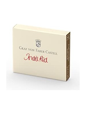 Aesco Graf Von Faber-Castell Dolma Kalem Kartuşu 6'lı Hint Kırmızısı