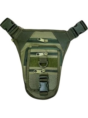 Aesco Tactical Özel Bölmeli Bel ve Bacak Çantası (Siyah)