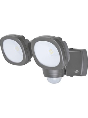 Odea Brennenstuhl Pilli LED Spot Lamba Lufos / Kablosuz LED Dış Mekan Spotu Pilli ve Hareket Sensörlü, 8 Adet LED Lamba, 2 x 240 Lümen, Dış Mekan Için