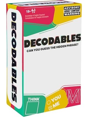 Odea Decodables - Histerik Bir Yetişkin Partisi Oyunu, Bekarlığa Veda Partileri, Kolej, Doğum Günleri ve Daha Fazlası Için Gizli Ifade Kartı Oyunu, 18+ Yaşlar Için