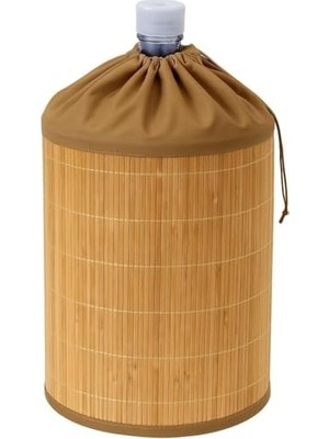 Odea Orret Home Hasır Bambu Damacana Kılıfı – 53X42 cm El Örgüsü Hasır Damacana Örtüsü, Estetik Su Damacanası Kaplama, Dekoratif Ev ve Mutfak Aksesuarı 19 L Damacana Uyumlu