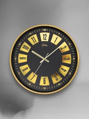 Odea D-218-A-12 Parçalı Kadran 30 cm Sessiz Akar Duvar Saati Gold