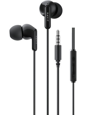 TeknoKapsül Havit E335P Kulak Içi Kablolu Kulaklık - Mikrofonlu, 3.5mm Jack, 1.2m Kablo