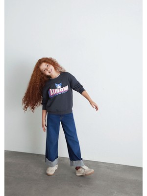 Mavi Kuromi Baskılı Antrasit Sweatshirt 7S10139-70087