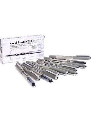 Odea UB-157 Eye Fine Tükenmez Kalem, Siyah Uni Süper Mürekkep, 0,7 mm Uç, 12 Adet