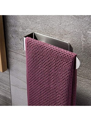 Odea Paslanmaz Çelik Havlu Askısı - Kendinden Yapışkanlı - 28CM - Inox - Model: Köln